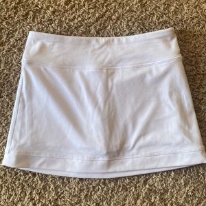 DSG Performance Skort - white, size XS youth